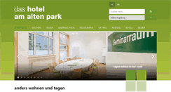 Desktop Screenshot of hotel-am-alten-park.de